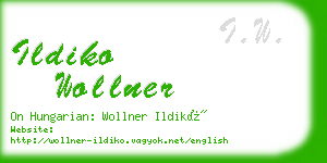 ildiko wollner business card